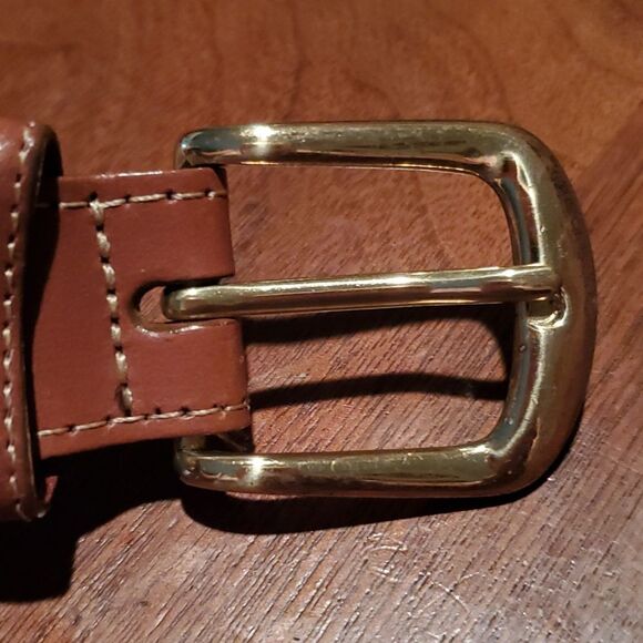 Torino European Ribbed Surcingle Camel Belt 44 - Picture 2 of 9